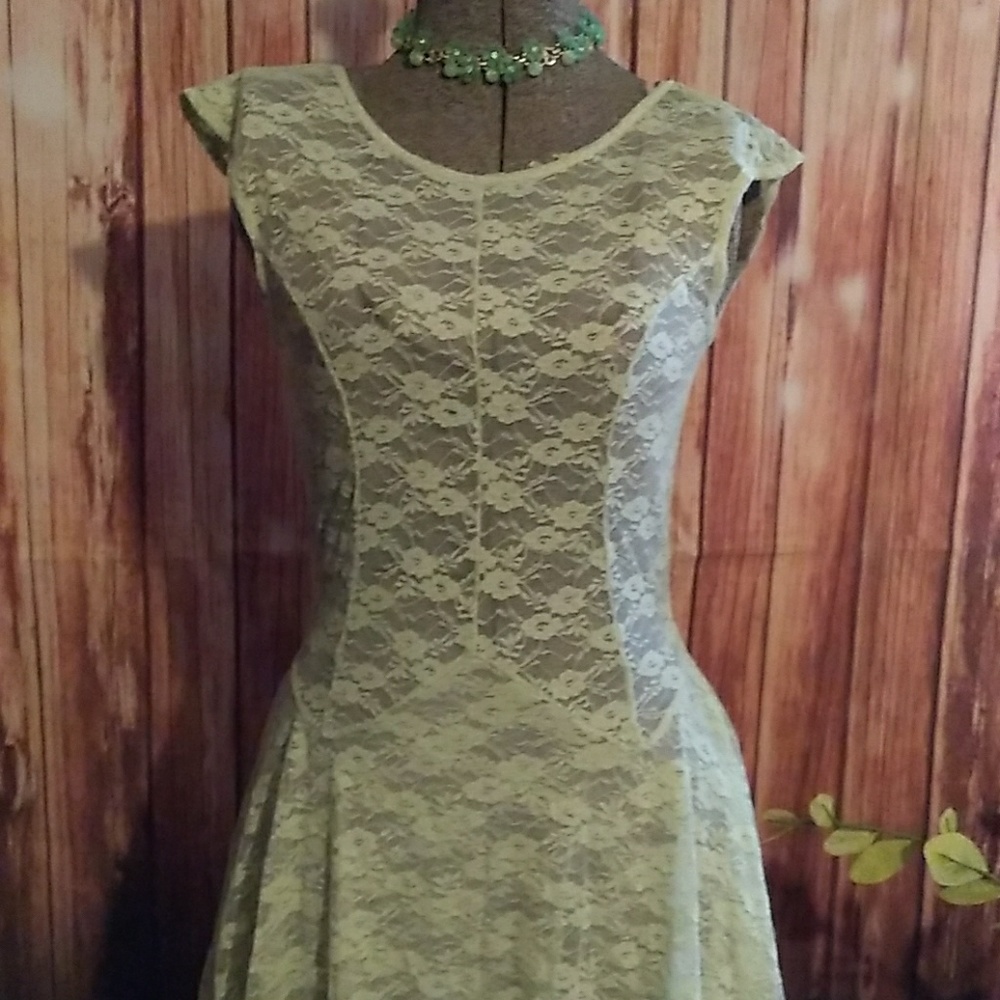 NWOT Free People Long Layered Lace Dress REDUCED❣ - Picture 3 of 8